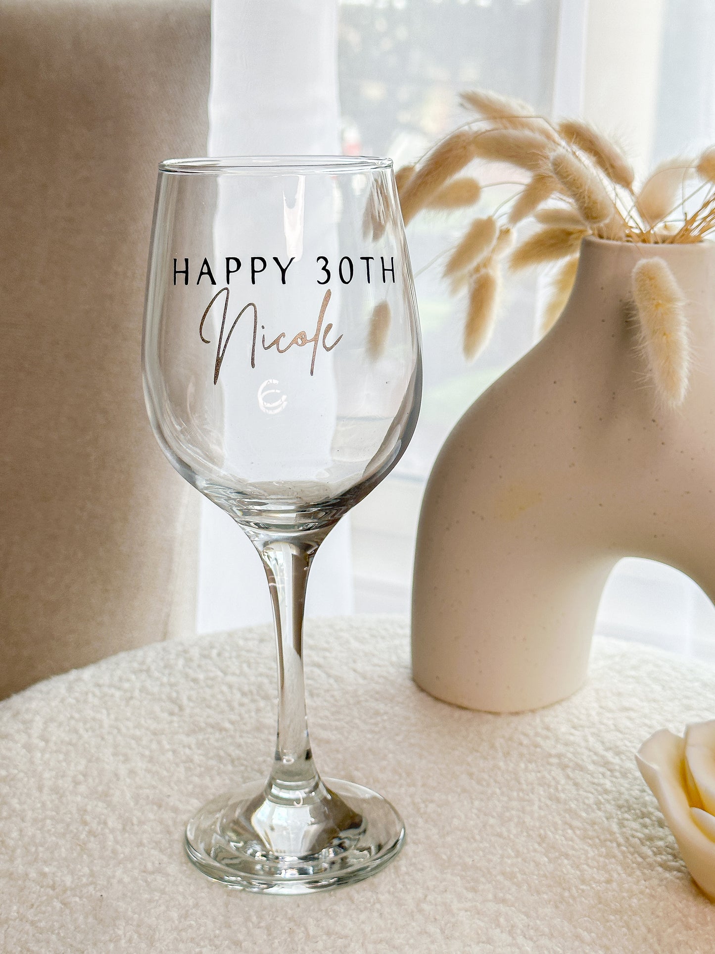 Birthday Personalised Glass