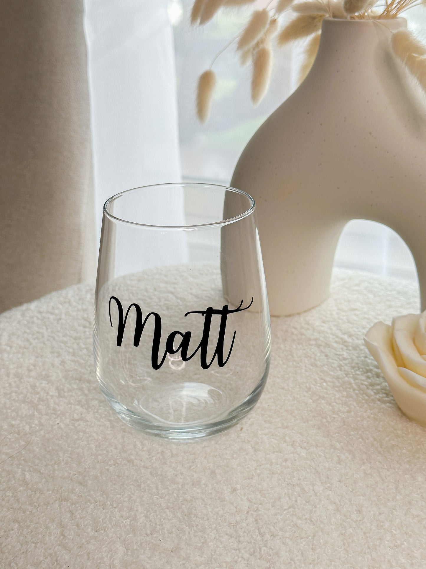 Personalised Name Glass