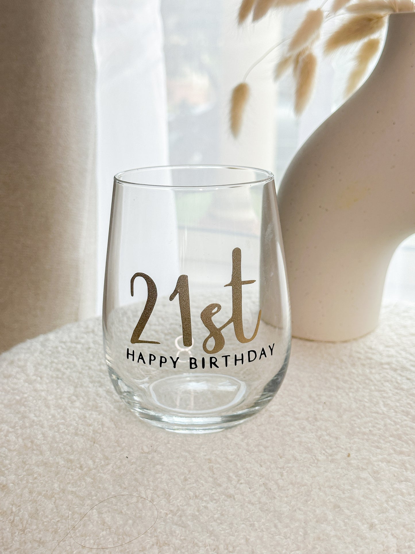 Birthday Personalised Glass