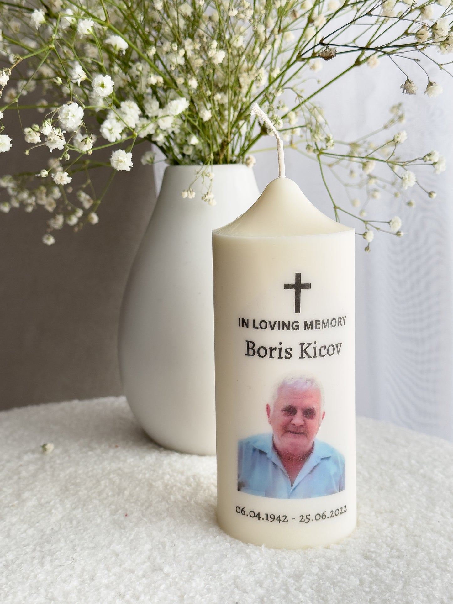 Memorial Pillar Candle