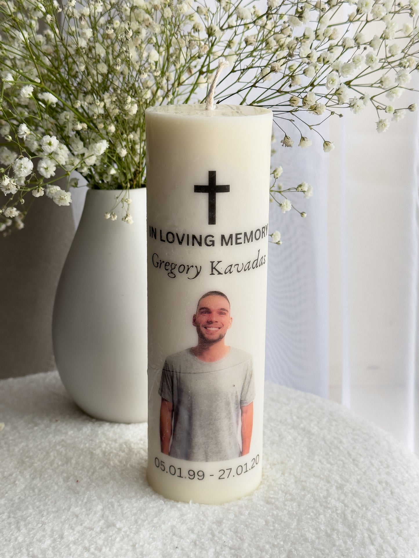 Memorial Pillar Candle