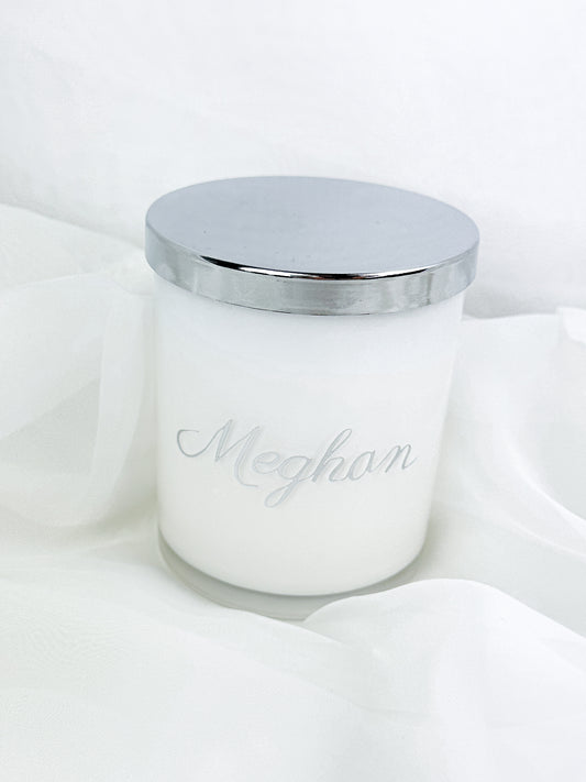 Personalised Candle- White
